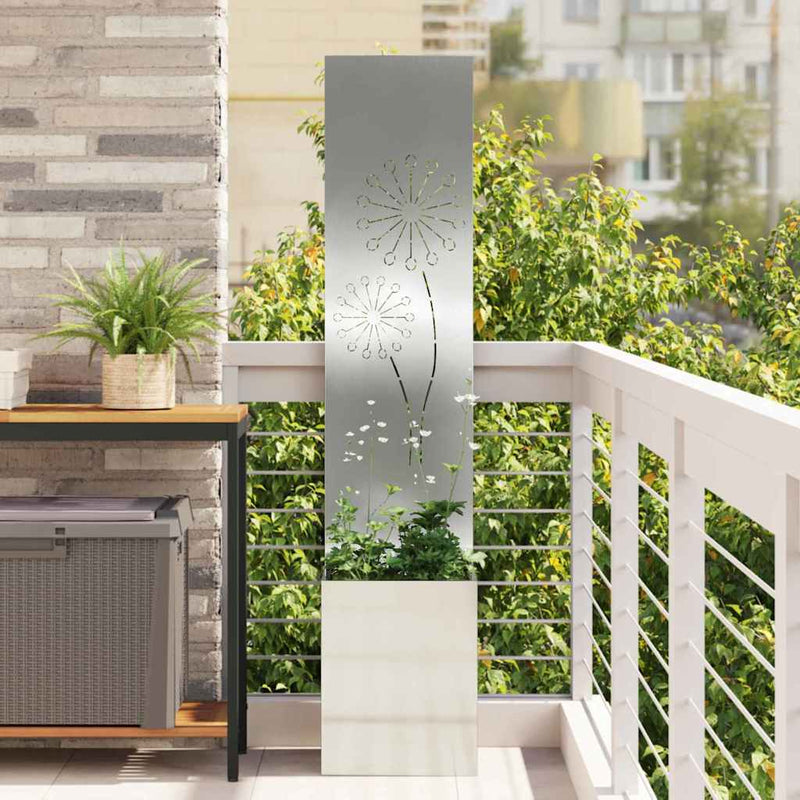 Afbeelding laden in galerijviewer, Vidaxl tuin privacy screen zilver 32 x 140 cm gegalvaniseerd staal