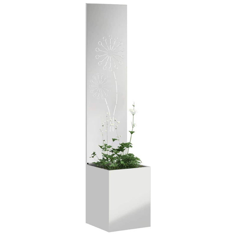 Afbeelding laden in galerijviewer, Vidaxl tuin privacy screen zilver 32 x 140 cm gegalvaniseerd staal