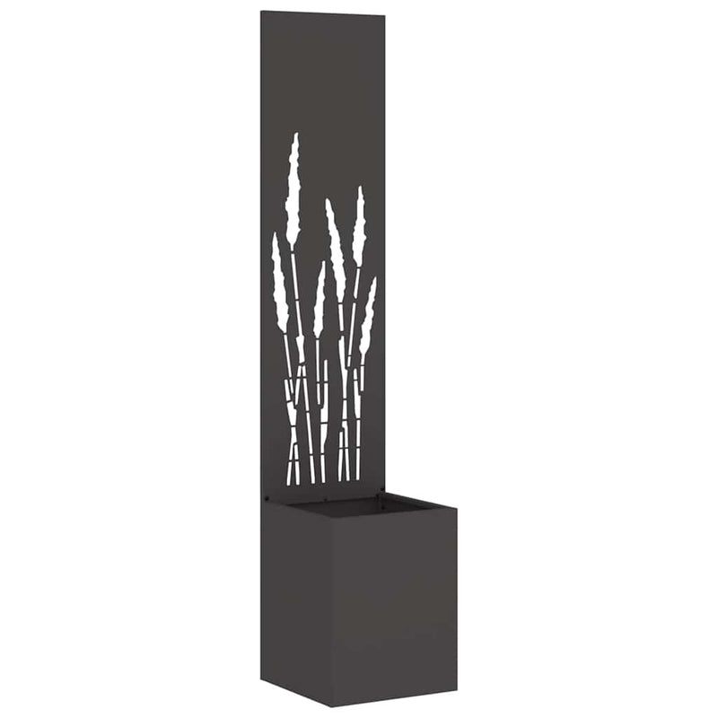 Afbeelding laden in galerijviewer, Vidaxl tuin privacy screen zwart 32 x 32 x 150 cm koudgewalst staal