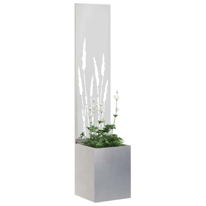 ギャラリービューアに画像をロードする, Vidaxl tuin privacy screen fretwerk zilver 32 x 140 cm roestvrij staal