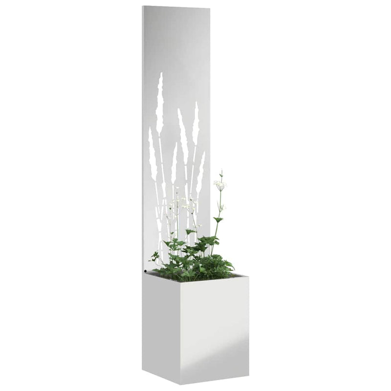 Afbeelding laden in galerijviewer, Vidaxl tuin privacy screen zilver 32 x 140 cm gegalvaniseerd staal