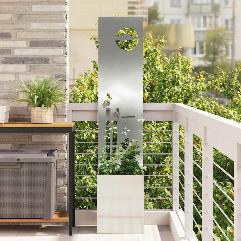 ギャラリービューアに画像をロードする, Vidaxl tuin privacy screen zilver 32 x 140 cm gegalvaniseerd staal