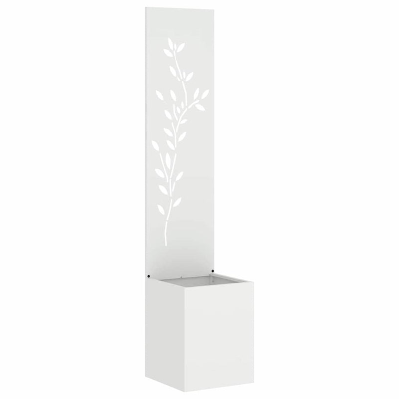 ギャラリービューアに画像をロードする, Vidaxl tuin privacy screen wit 32 x 32 x 150 cm koudgewalst staal