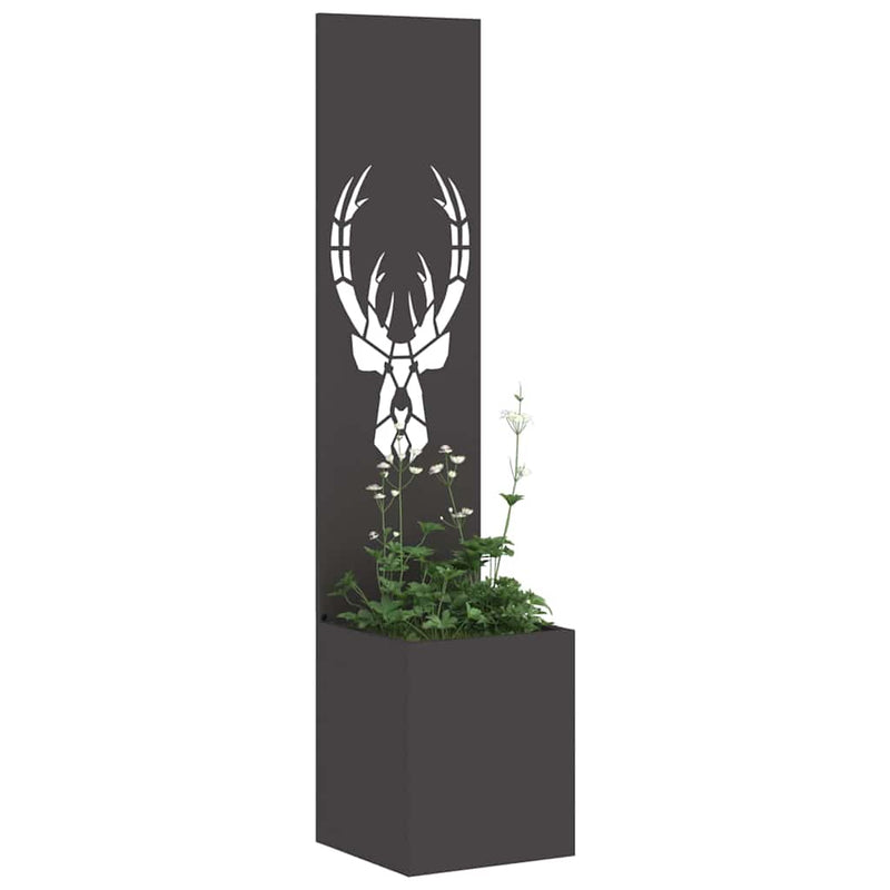 ギャラリービューアに画像をロードする, Vidaxl tuin privacy screen zwart 32 x 32 x 150 cm koudgewalst staal