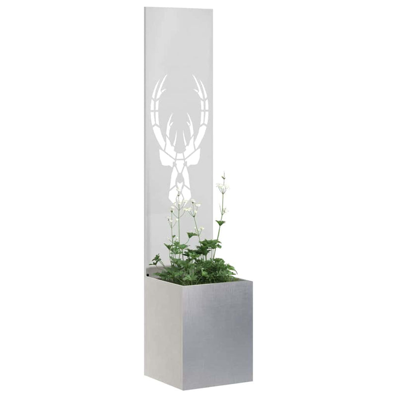 ギャラリービューアに画像をロードする, Vidaxl tuin privacy screen zilver 32 x 32 x 150 cm roestvrij staal