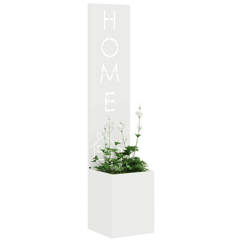 ギャラリービューアに画像をロードする, Vidaxl tuin privacy screen wit 32 x 32 x 150 cm koudgewalst staal