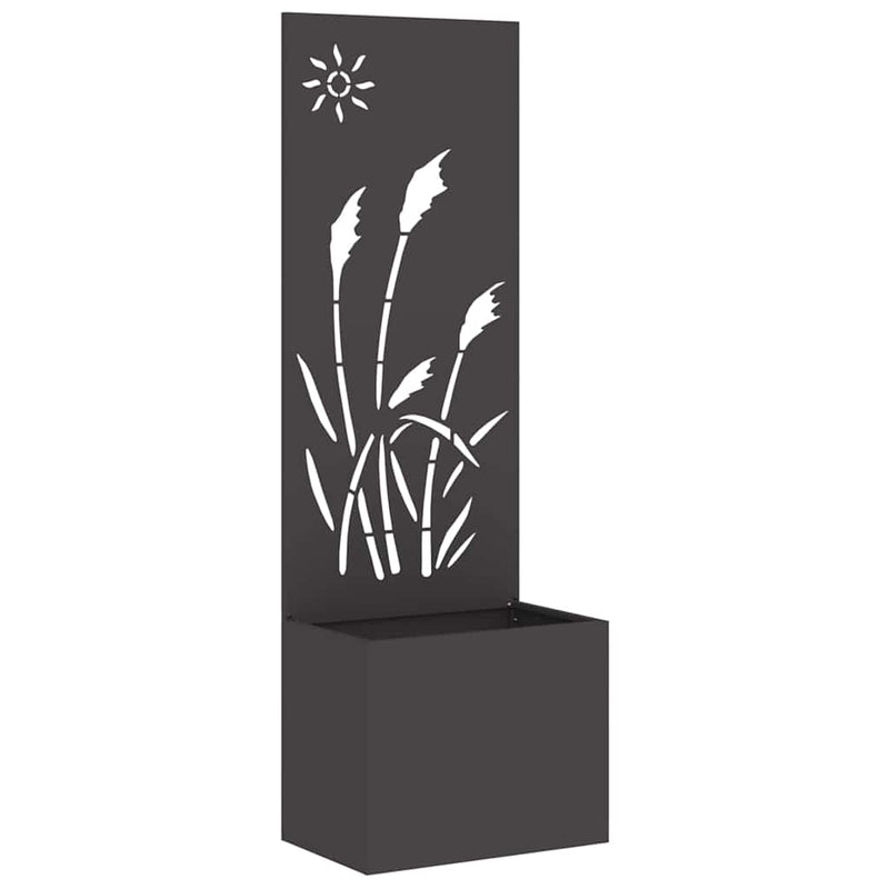 Chargez l'image dans la visionneuse de la galerie, Vidaxl tuin privacy screen zwart 50 x 140 cm koudgewalst staal