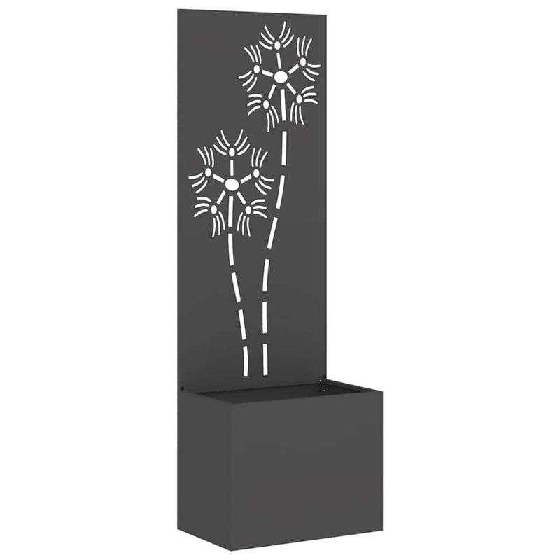 ギャラリービューアに画像をロードする, Vidaxl tuin privacy screen zwart 50 x 32 x 150 cm koudgewalst staal
