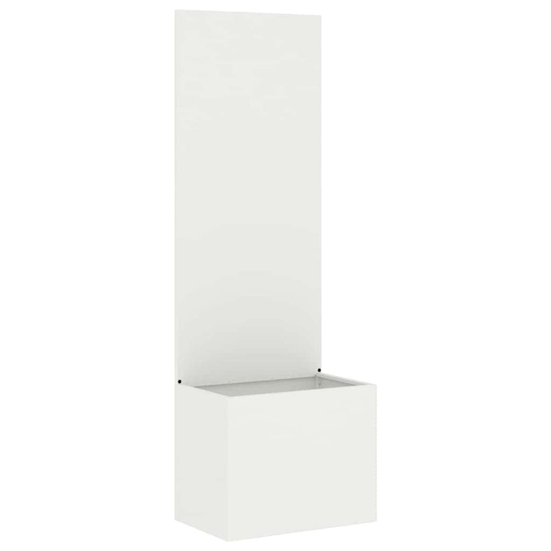 Chargez l'image dans la visionneuse de la galerie, Vidaxl tuin privacy screen wit 50 x 32 x 150 cm koudgewalst staal