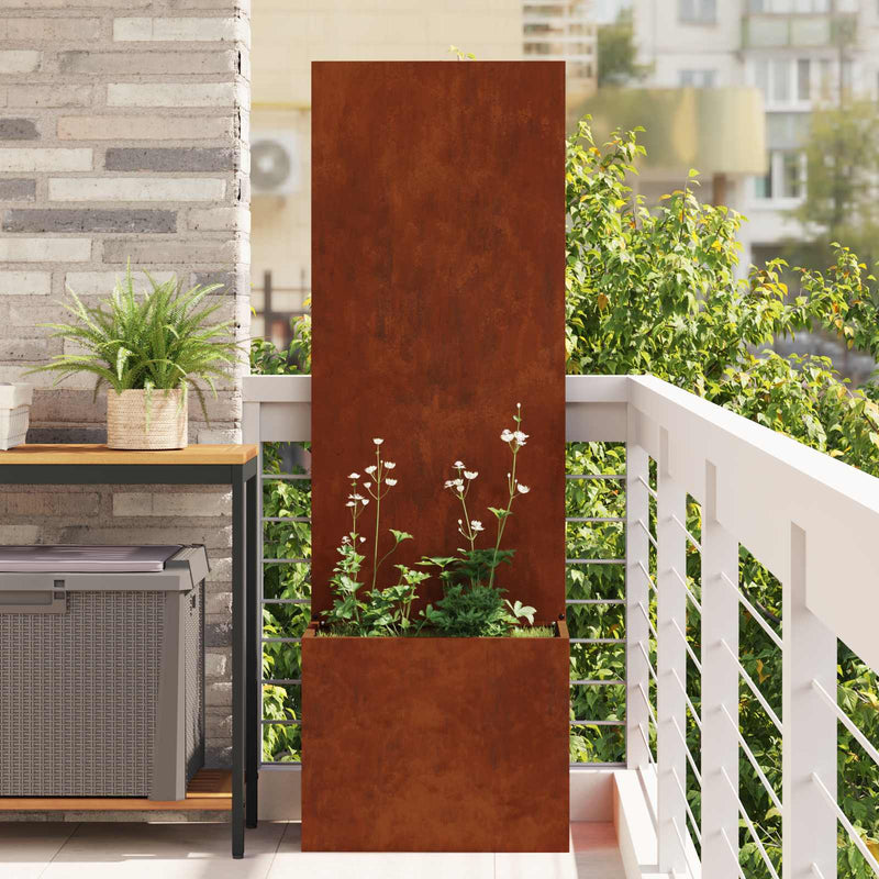 Chargez l'image dans la visionneuse de la galerie, Vidaxl tuin privacy screen roestig 50 x 32 x 150 cm cortenstaal