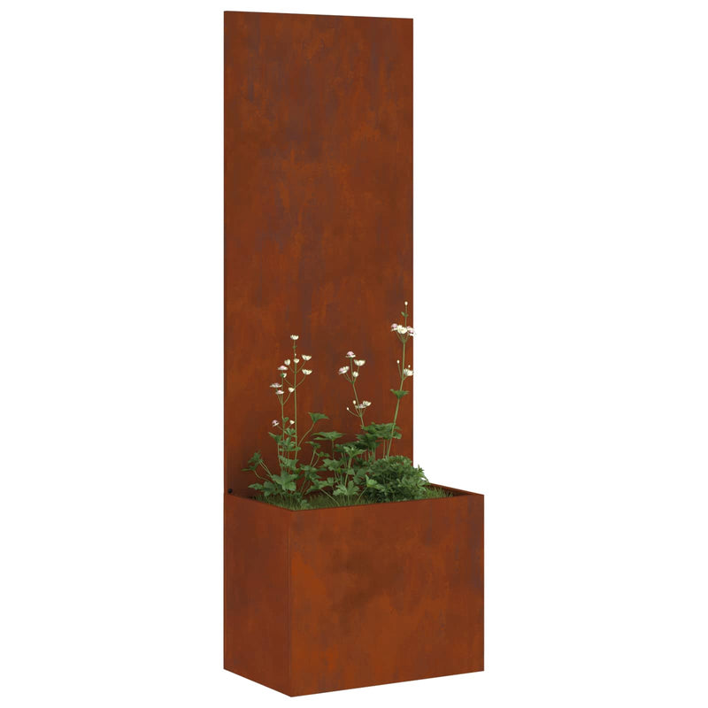 Chargez l'image dans la visionneuse de la galerie, Vidaxl tuin privacy screen roestig 50 x 32 x 150 cm cortenstaal