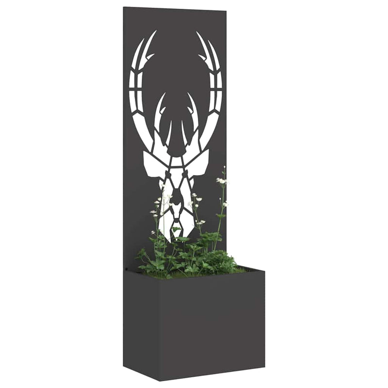 Afbeelding laden in galerijviewer, Vidaxl tuin privacy screen zwart 50 x 140 cm koudgewalst staal