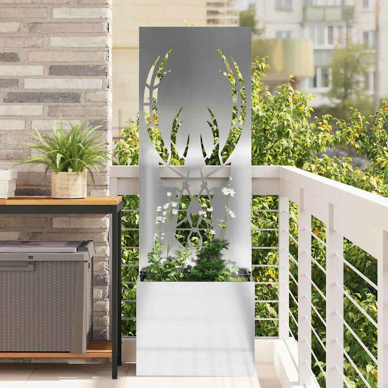 Chargez l'image dans la visionneuse de la galerie, Vidaxl tuin privacy screen zilver 50 x 140 cm gegalvaniseerd staal