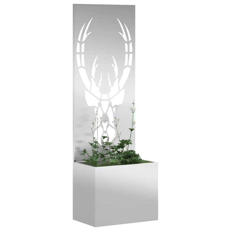 Chargez l'image dans la visionneuse de la galerie, Vidaxl tuin privacy screen zilver 50 x 140 cm gegalvaniseerd staal