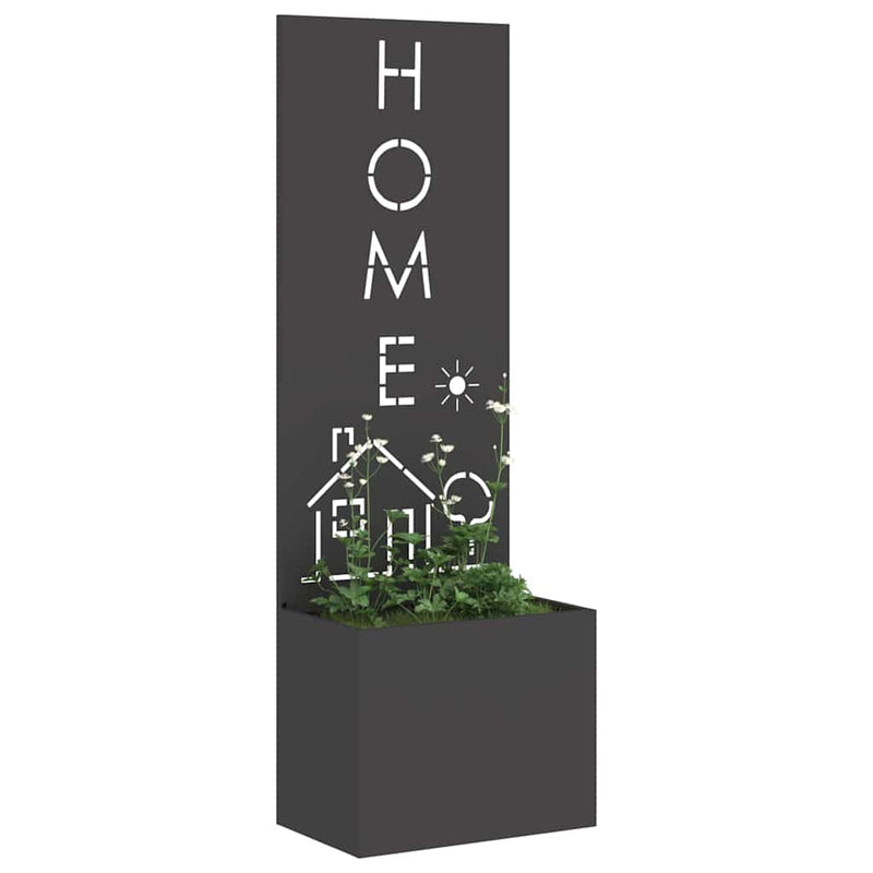 Afbeelding laden in galerijviewer, Vidaxl tuin privacy screen zwart 50 x 140 cm koudgewalst staal