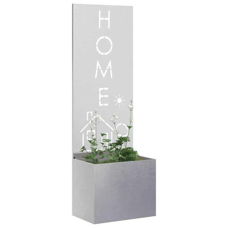 Chargez l'image dans la visionneuse de la galerie, Vidaxl tuin privacy screen fretwerk zilver 50 x 140 cm roestvrij staal