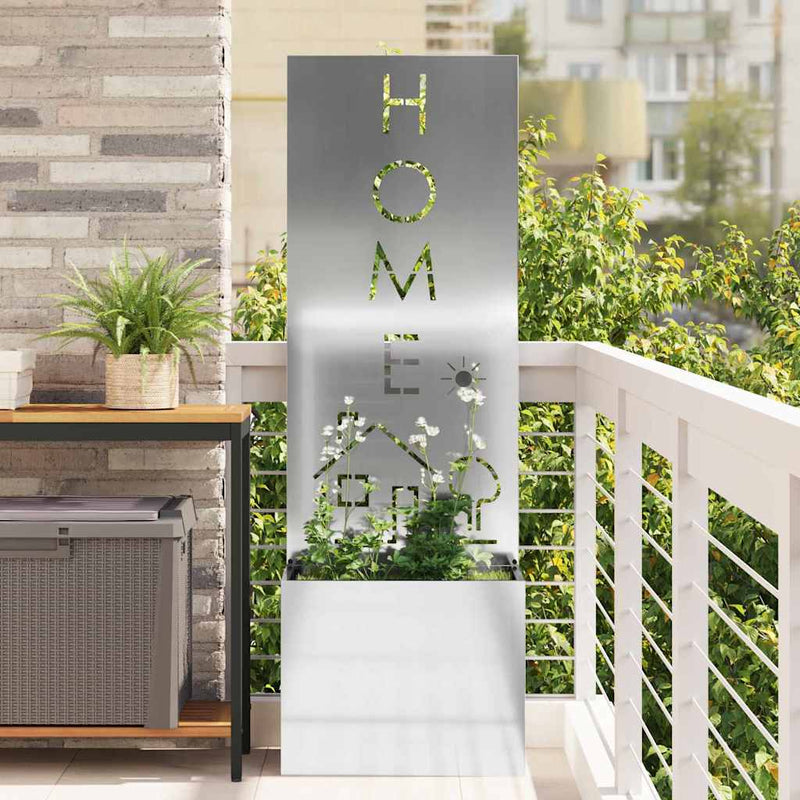 Chargez l'image dans la visionneuse de la galerie, Vidaxl tuin privacy screen zilver 50 x 140 cm gegalvaniseerd staal