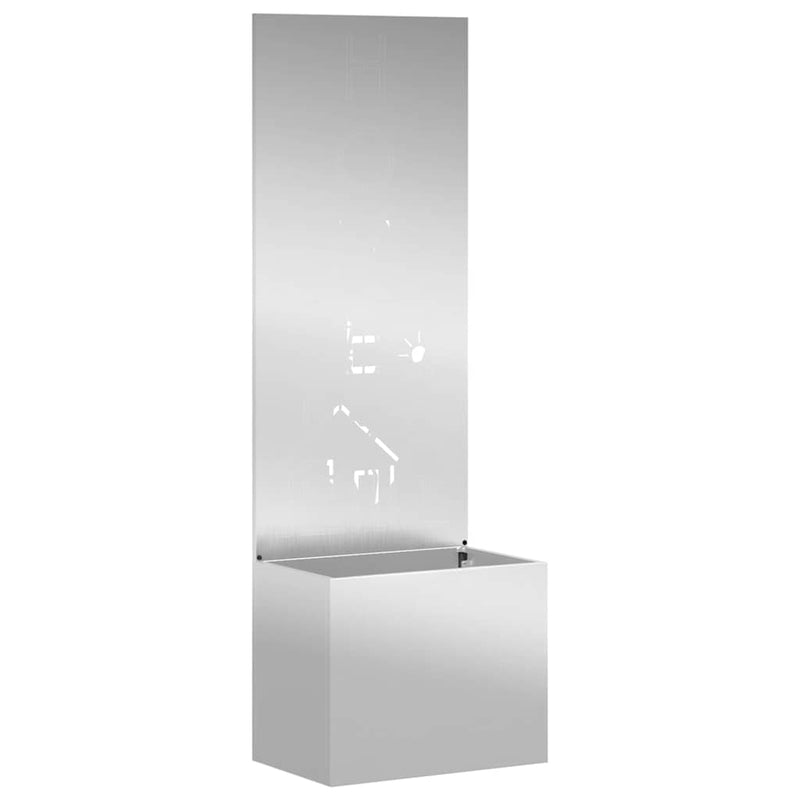 Chargez l'image dans la visionneuse de la galerie, Vidaxl tuin privacy screen zilver 50 x 140 cm gegalvaniseerd staal