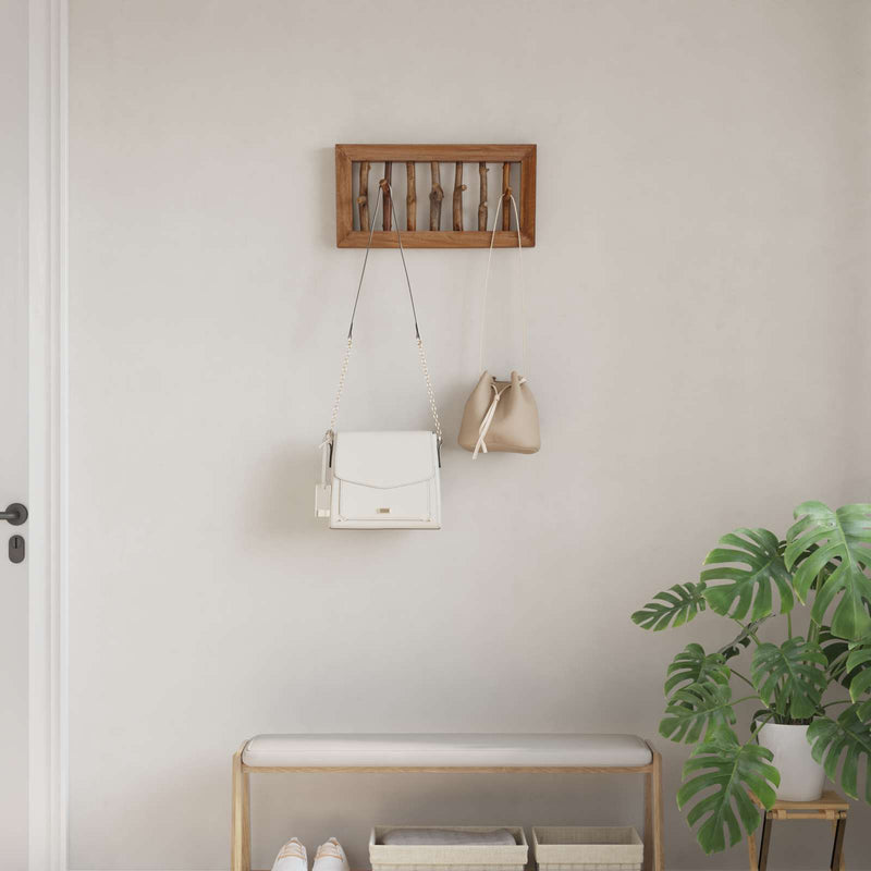 ギャラリービューアに画像をロードする, Vidaxl hanger bruin 50 x 11 x 25 cm massief mahoniehout