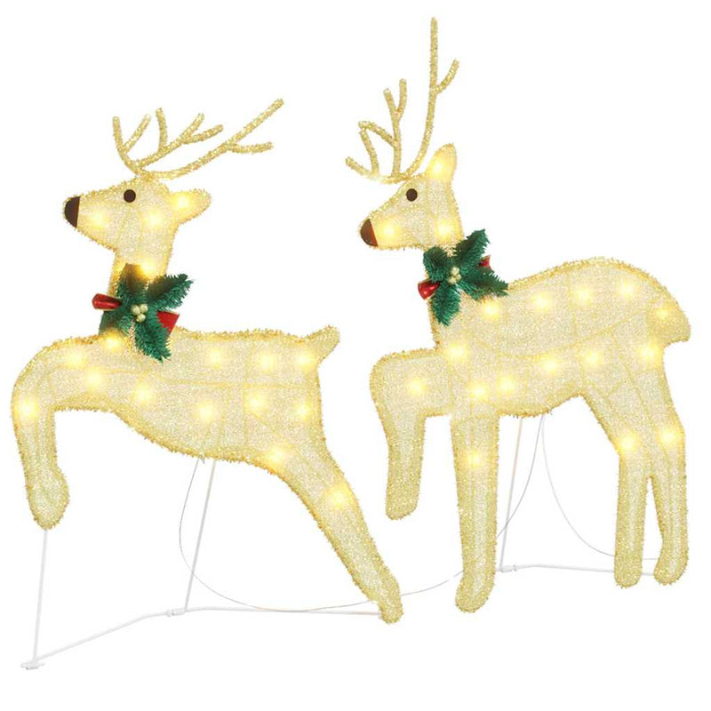 ギャラリービューアに画像をロードする, Vidaxl led rendieren 2 pcs warmwit stof