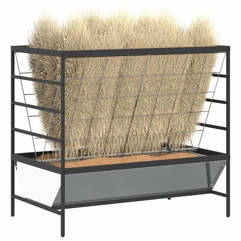 Afbeelding laden in galerijviewer, Vidaxl vee voeder zilver 100 x 60 x 90 cm gegalvaniseerd staal