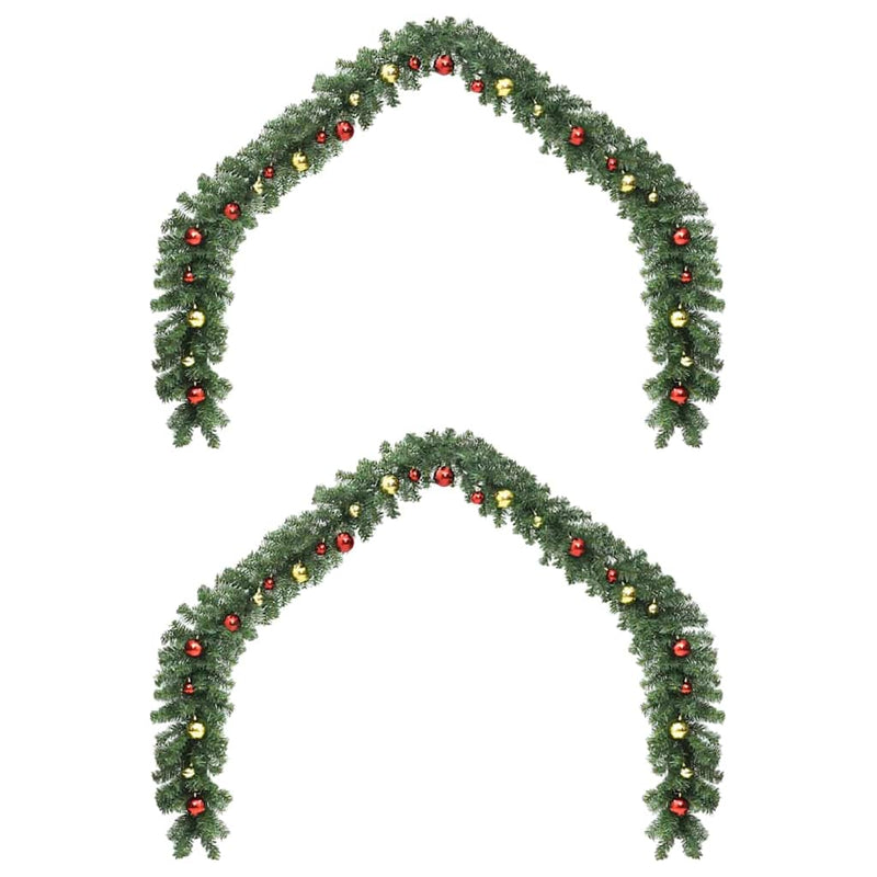 ギャラリービューアに画像をロードする, Vidaxl kerstkrans met 600 led 2 pcs groen pvc
