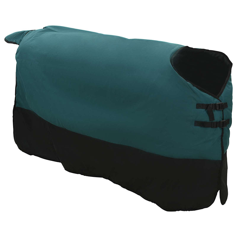Chargez l'image dans la visionneuse de la galerie, Vidaxl paardendeken donkergroen en zwart 135 cm polyester