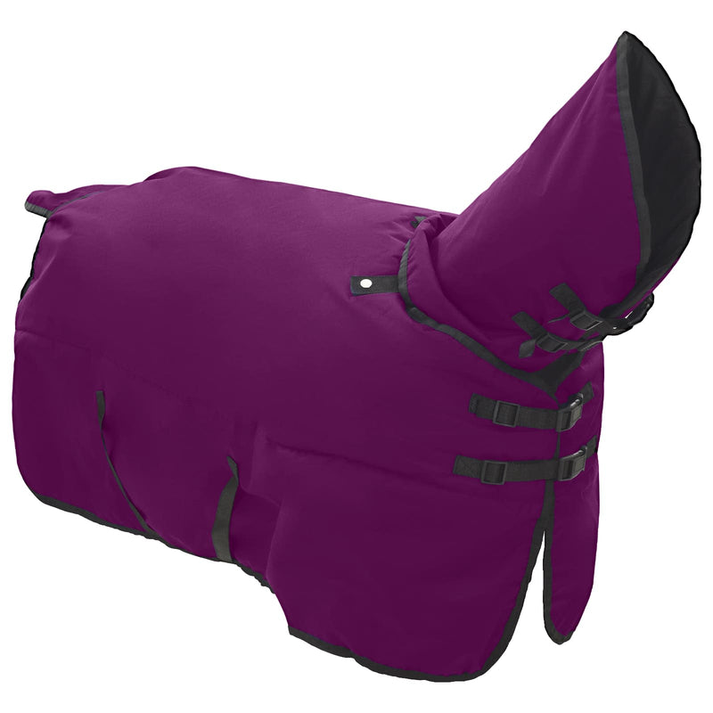 Chargez l'image dans la visionneuse de la galerie, Vidaxl paardendeken donkergroen en zwart 85 cm polyester