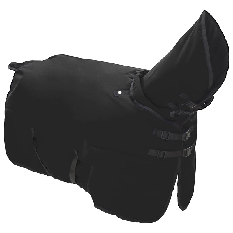 Chargez l'image dans la visionneuse de la galerie, Vidaxl paardendeken donkergroen en zwart 155 cm polyester