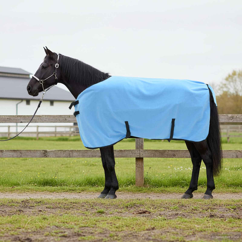 ギャラリービューアに画像をロードする, Vidaxl paardendeken volledige aqua polyester