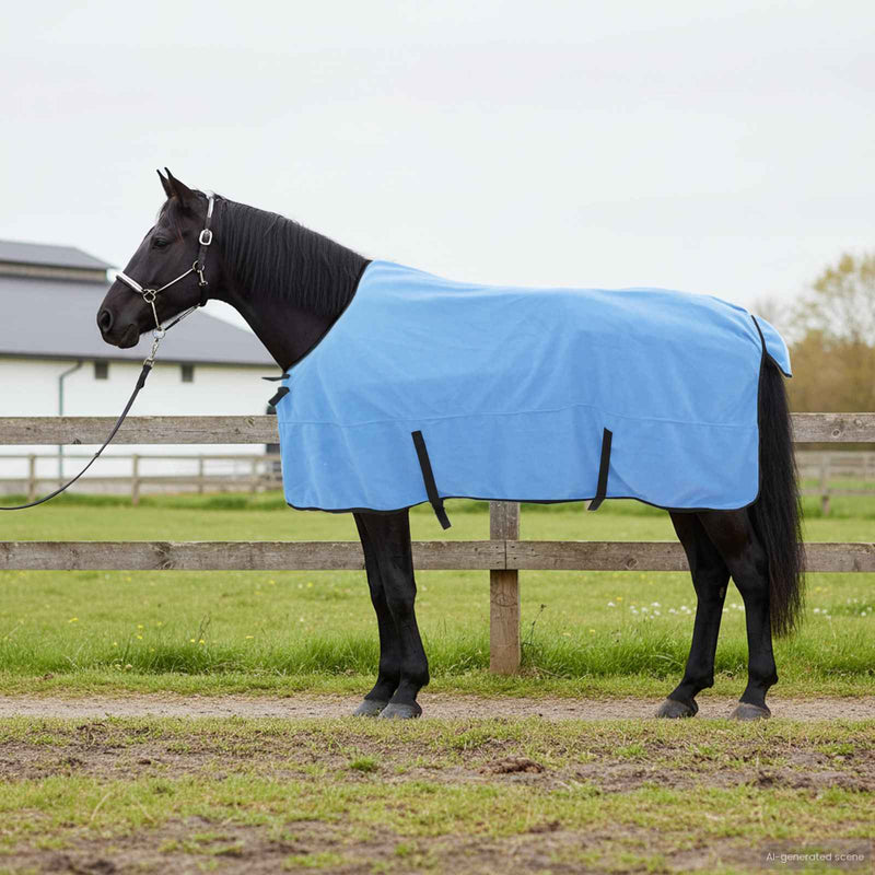 Chargez l'image dans la visionneuse de la galerie, Vidaxl paardendeken volledige aqua polyester