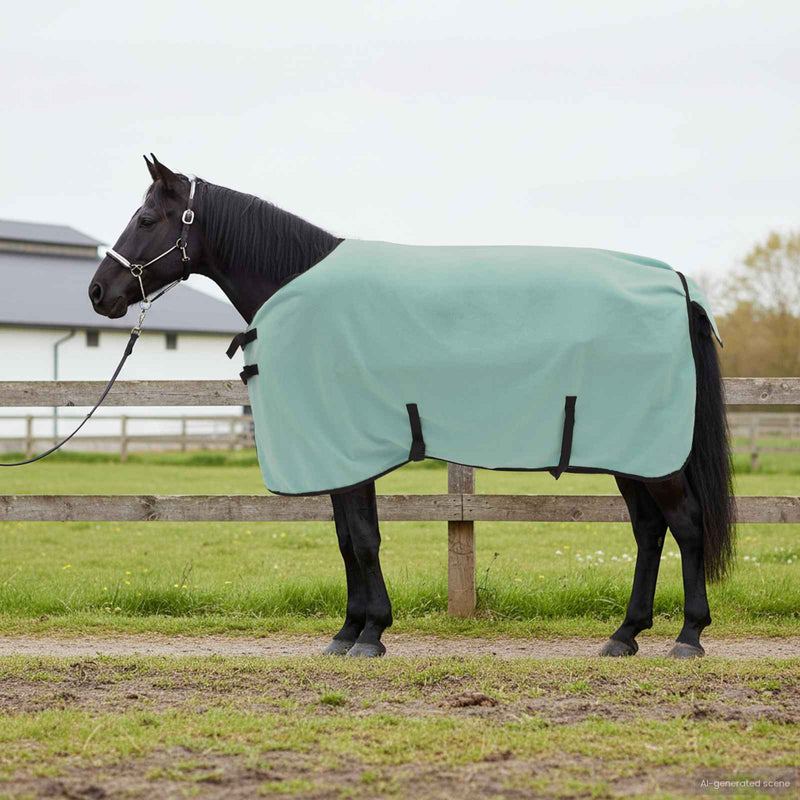 Chargez l'image dans la visionneuse de la galerie, Vidaxl paardendeken speciale groen polyester