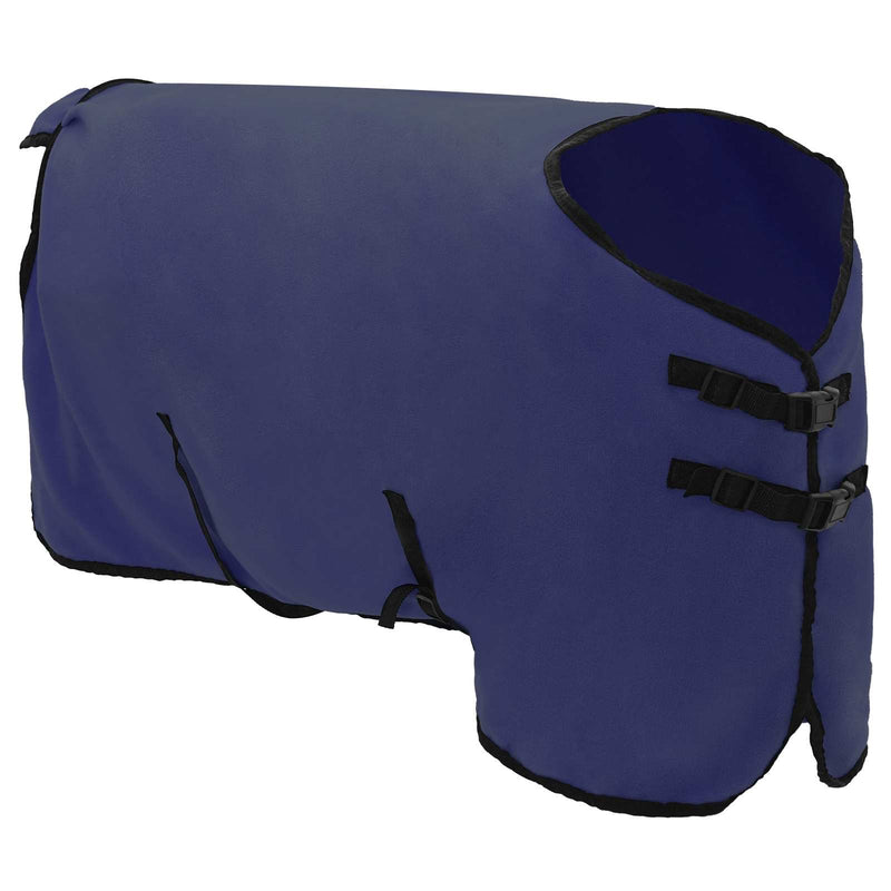 Chargez l'image dans la visionneuse de la galerie, Vidaxl paardendeken marineblauw polyester