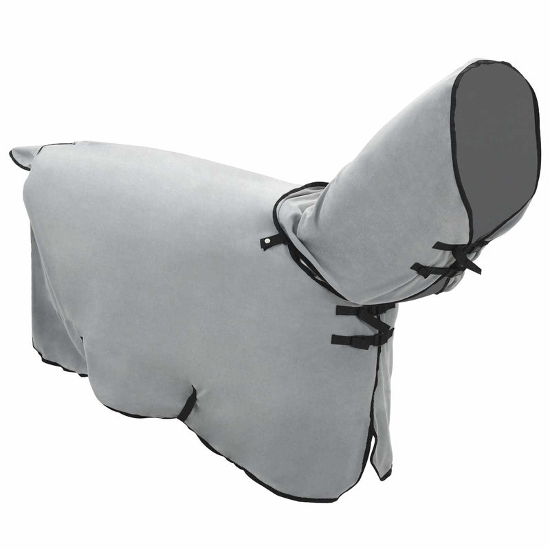 Chargez l'image dans la visionneuse de la galerie, Vidaxl paardendeken volledig lichtgrijs en roze polyester