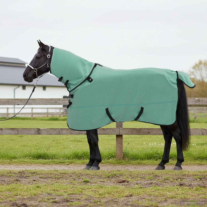 Afbeelding laden in galerijviewer, Vidaxl paardendeken speciale groen polyester