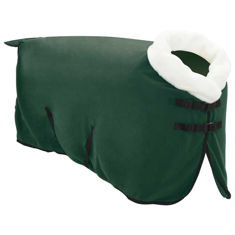 Chargez l'image dans la visionneuse de la galerie, Vidaxl paardendeken volledig donkergroen 115 cm polar fleece
