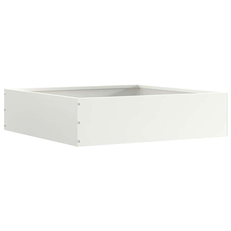 Chargez l'image dans la visionneuse de la galerie, Vidaxl tuinrand 6 pcs wit 50 x 50 x 13 cm staal
