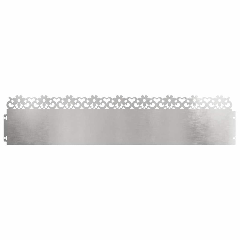 Chargez l'image dans la visionneuse de la galerie, Vidaxl gazonranden 30 pcs zilver 103 x 0,05 x 22 cm roestvrij staal