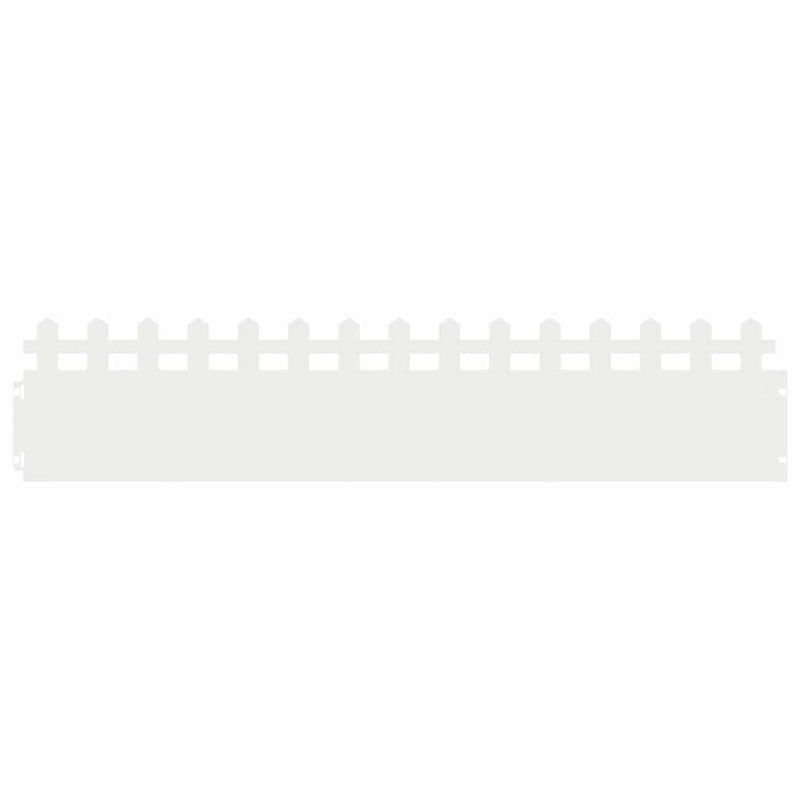 Chargez l'image dans la visionneuse de la galerie, Vidaxl gazonranden 20 pcs wit 103 x 0,05 x 22 cm staal