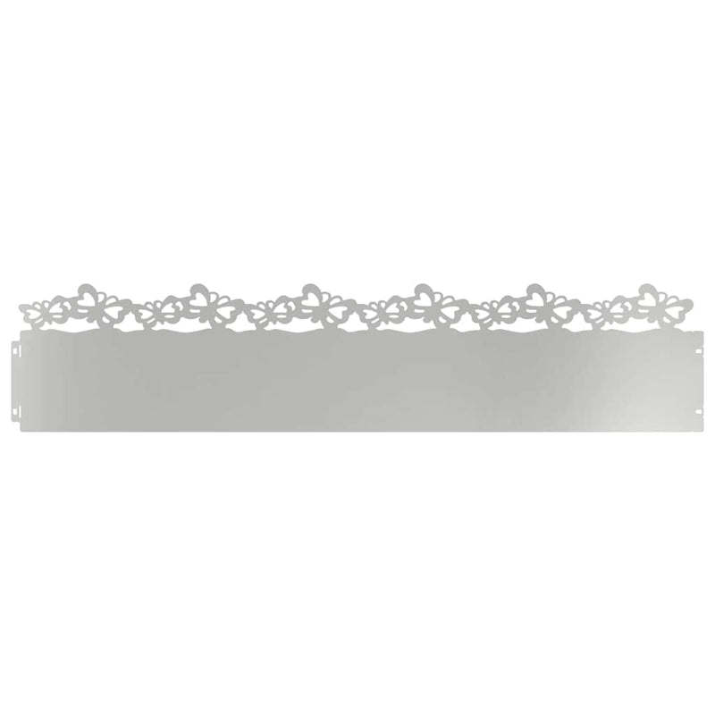 Afbeelding laden in galerijviewer, Vidaxl gazonranden 10 pcs zilver 103 x 0,05 x 22 cm