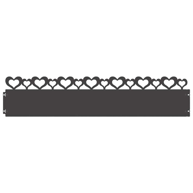 Afbeelding laden in galerijviewer, Vidaxl gazonranden 20 pcs zwart 103 x 0,05 x 22 cm staal