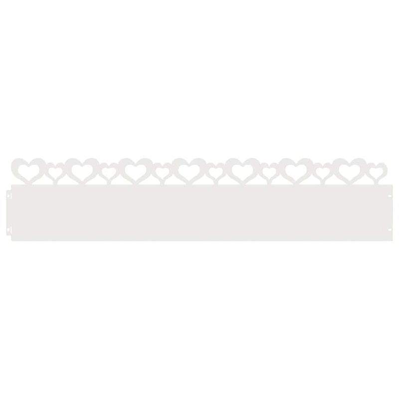Afbeelding laden in galerijviewer, Vidaxl gazonranden 20 pcs wit 103 x 0,05 x 22 cm staal