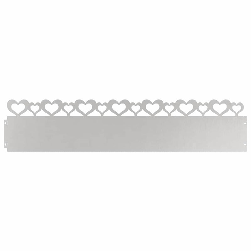 ギャラリービューアに画像をロードする, Vidaxl gazonranden 30 pcs zilver 103 x 0,05 x 22 cm roestvrij staal