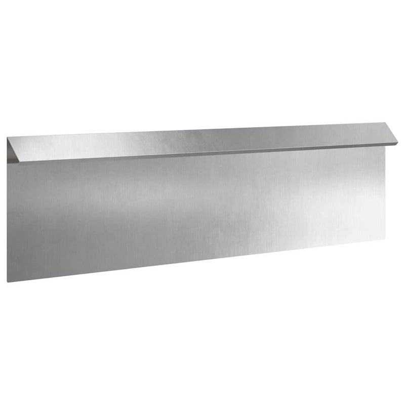 ギャラリービューアに画像をロードする, Vidaxl slakkenhekje 16 pcs zilver 100 x 3,5 x 25 cm roestvrij staal