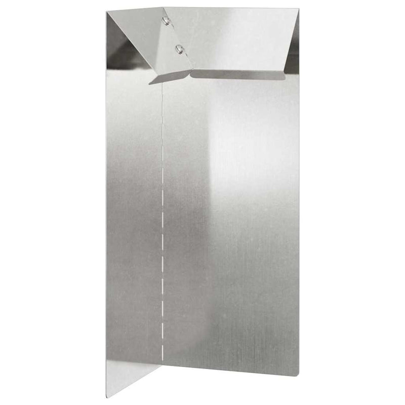 Afbeelding laden in galerijviewer, Vidaxl slakkenhekje zilver 10 x 10 x 25 cm roestvrij staal