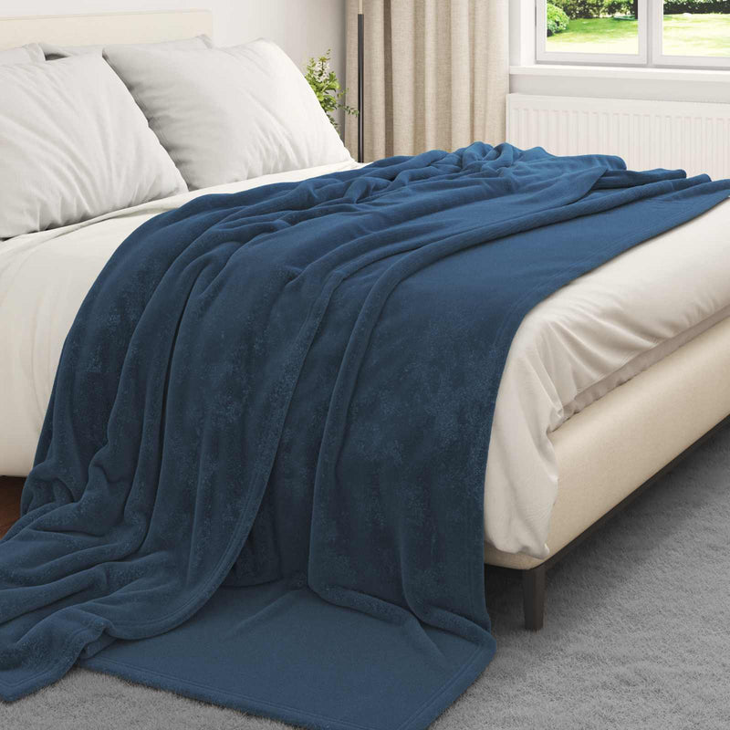 Afbeelding laden in galerijviewer, Vidaxl kleden 6 pcs marineblauw 220 x 240 cm fleece