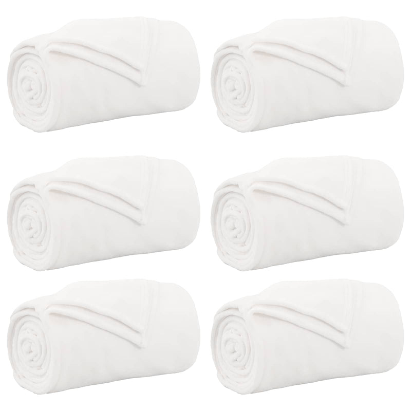 Afbeelding laden in galerijviewer, Vidaxl kleden 6 pcs wit 150 x 200 cm fleece