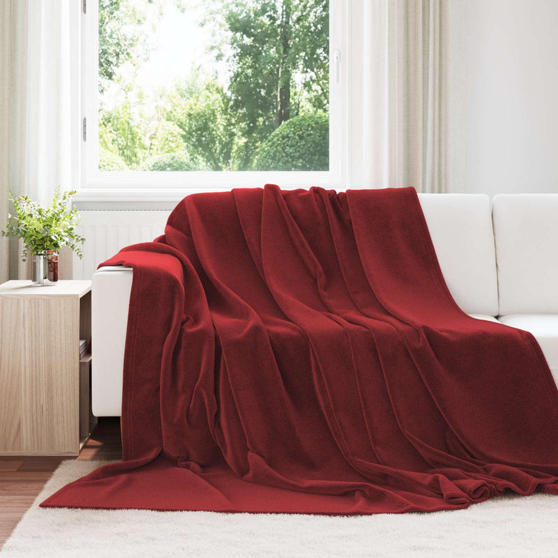 Afbeelding laden in galerijviewer, Vidaxl kleden 6 pcs bordeaux rood 240 x 270 cm fleece
