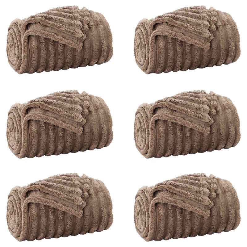 ギャラリービューアに画像をロードする, Vidaxl kleden 6 pcs kameel 240 x 220 cm fleece