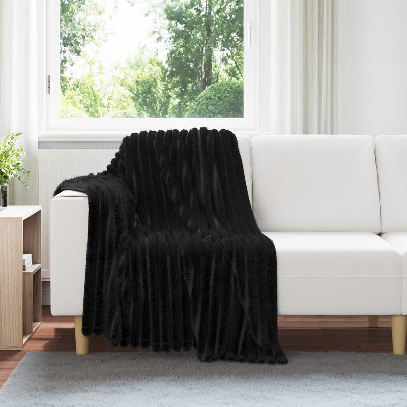 ギャラリービューアに画像をロードする, Vidaxl kleden 6 pcs zwart 150 x 130 cm fleece